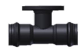 110mm CI Hydrant Tee PN16