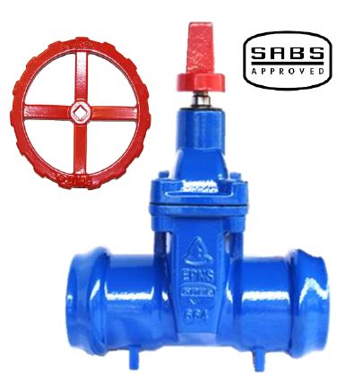 100-110mm Socketed Resilient Seated Gate Valve - SABS 664