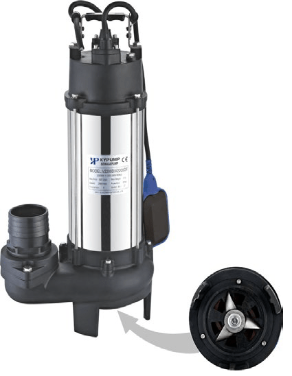 1.3KW Vansan V-Range Drainage Pump + Cutter