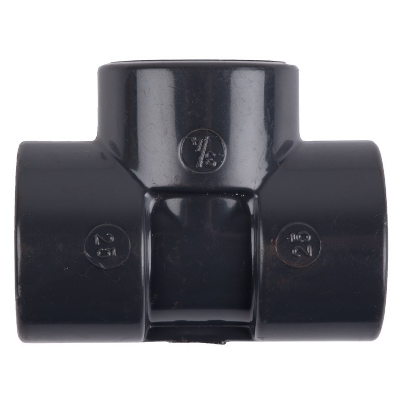 110mm 90° Equal Tee PVC Solvent Pn16